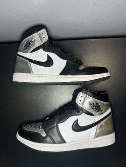 Jordan 1 Retro High “Silver Toe” size 10W