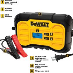 DeWalt ® 'DXAEC10' 10 Amp Battery Charger/Maintainer' (6V/12V) Brand New in Box! 