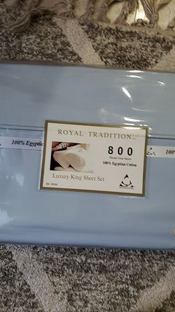 Royal Tradition 800th 100/Cotton king sheet size