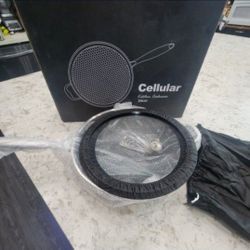 New 13.5 In Stainless Steel Honeycomb Wok With Lid