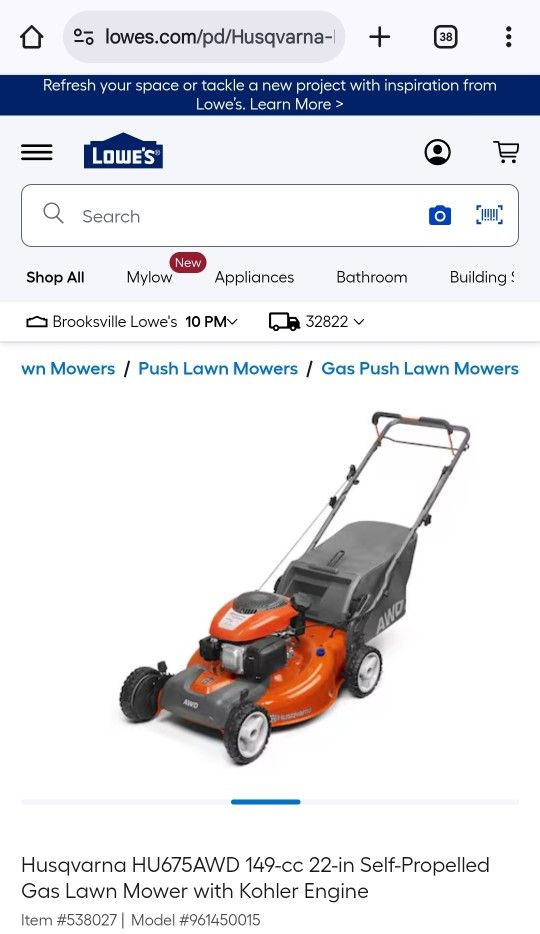 Husqvarna All Wheel Drive Self Propelled Lawn Mower