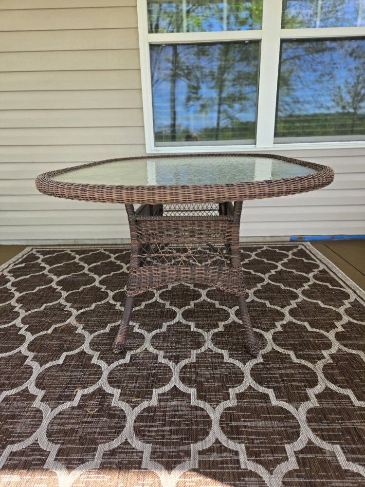 Resin Wicker Table Only