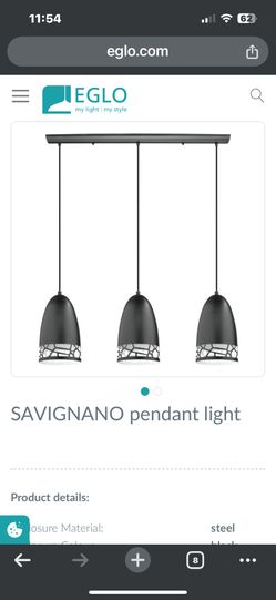 Pendant Ceiling Lamps Modern “Savignano” Light Matte Black
