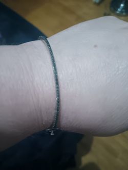 Black Diamond Bangle Bracelet 