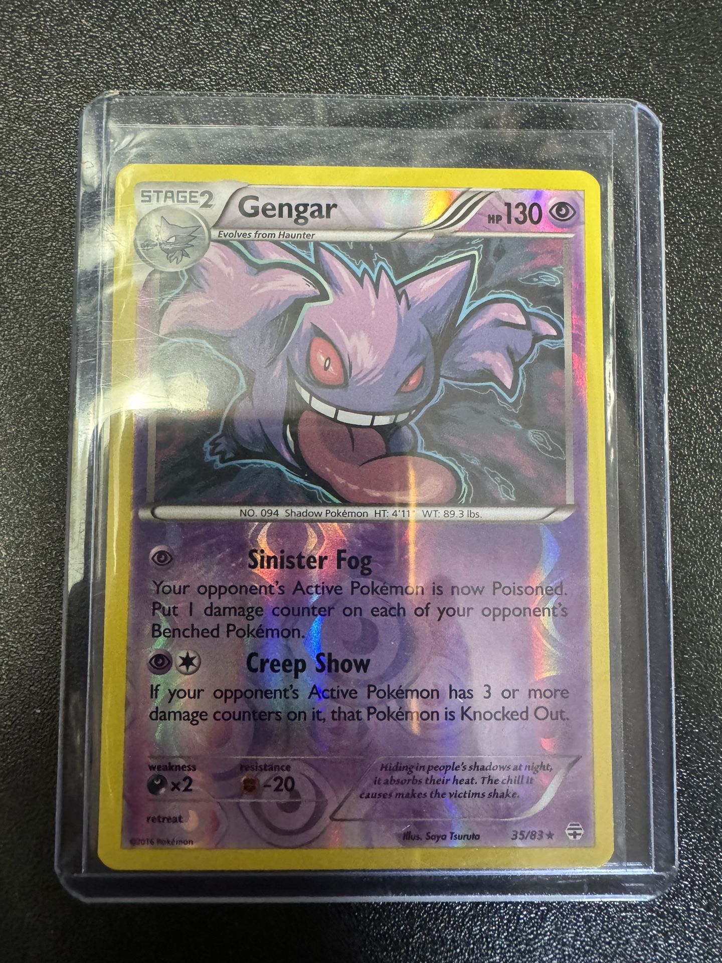 Pokémon TCG ~ Gengar Holo [2016 XY: Generations #35/83] NM