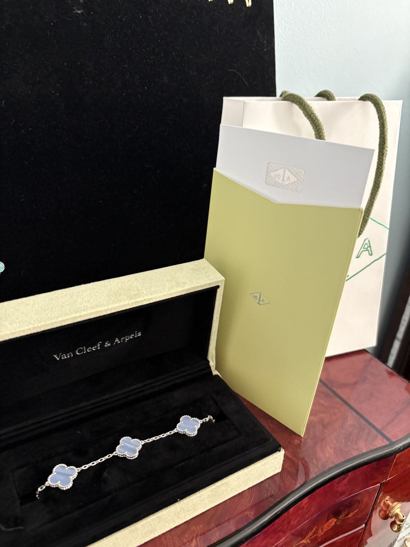 Lavender Clover Bracelet