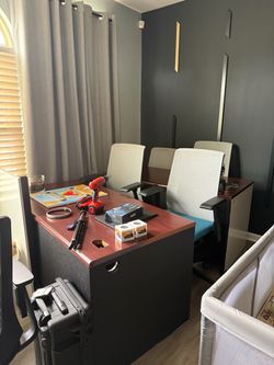 2 large desks