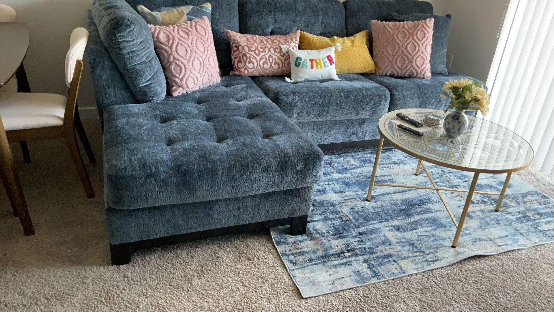 Blue Corner Couch
