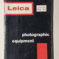 1960 Leica Equipment Catalog No. 35