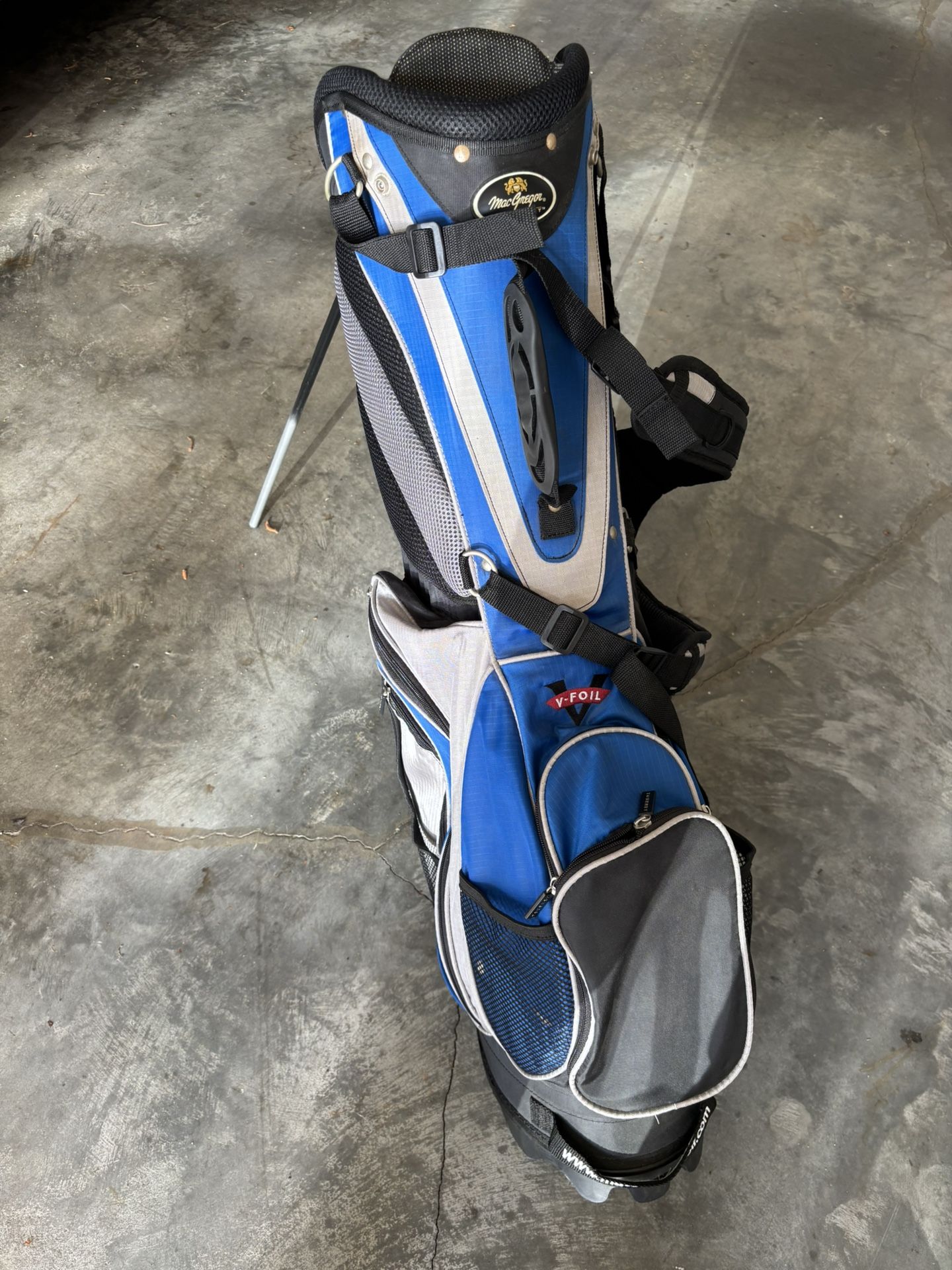 Mac Gregor golf Stand Bag - Blue & Gray