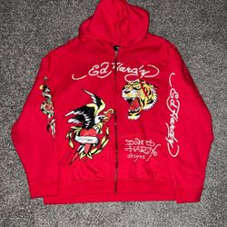 Ed Hardy Hoodie Sz XL 