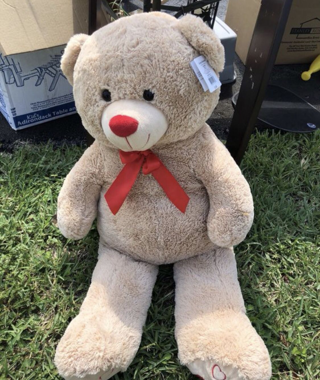 4 foot teddy bear stuffed animal photo prop kids toy