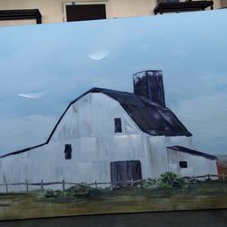 Large farm painting