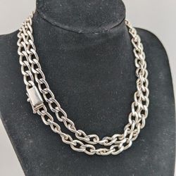 ✨83.50g.|30" |7.5mm Miami Cuban Sterling Silver Necklace Marked 1A-20 MEXICO 925 ✨