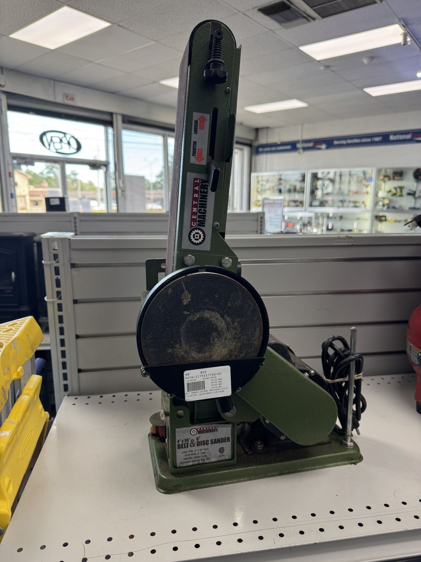 Central Machine Belt Sander