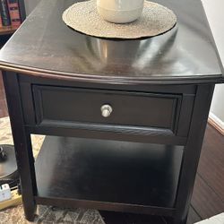 End table, solid wood