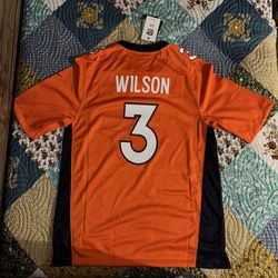 Orange and Navy Blue Denver Broncos Russel Wilson jersey #NFL #Broncos Brand new !! Size Medium