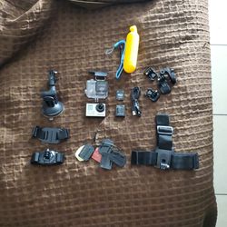 GoPro Hero 3+ With Remote And Accessories.  Brand New