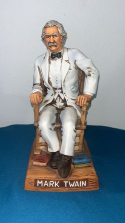 Vintage McCormick Distilling Co.  Mark Twain Americana Porcelain