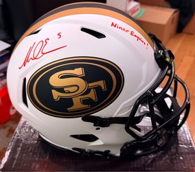 49er Mike Evans signed Helmet