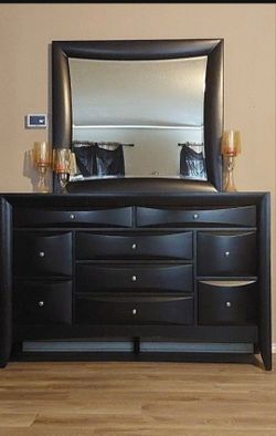 Dresser and mirror