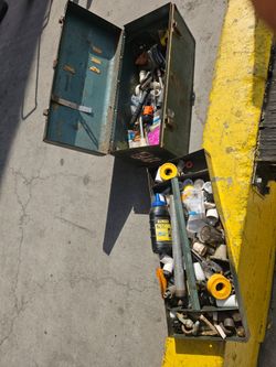 Tool box full of plumbing stuff