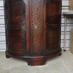 Antique Mahogany (I believe) Half Round 