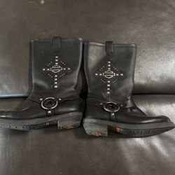 Harley Davidson Women’s Leather Boots Size 8