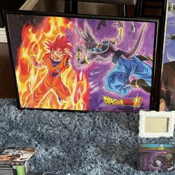 Two Dragon Ball Z Framed Posters