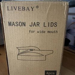 4pc Mason Jar Lids With Spout