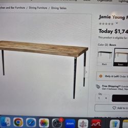 Brand New. Gorgeous Farm 72" Table. Mint Condition.