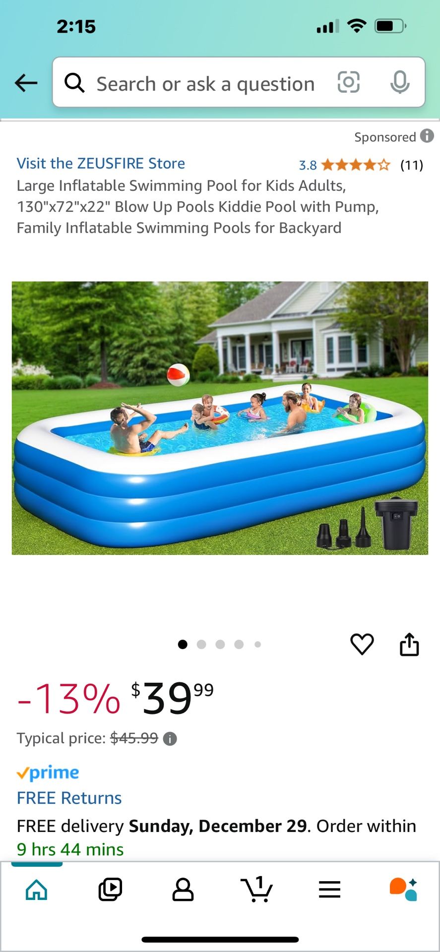 Inflatable Swimming Pool
