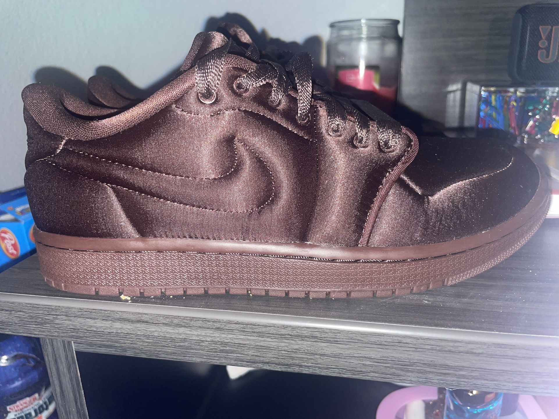 Brand New Nike Air Jordan 1 Low MM "Satin Earth" sneaker Women’s Size 8 For Same