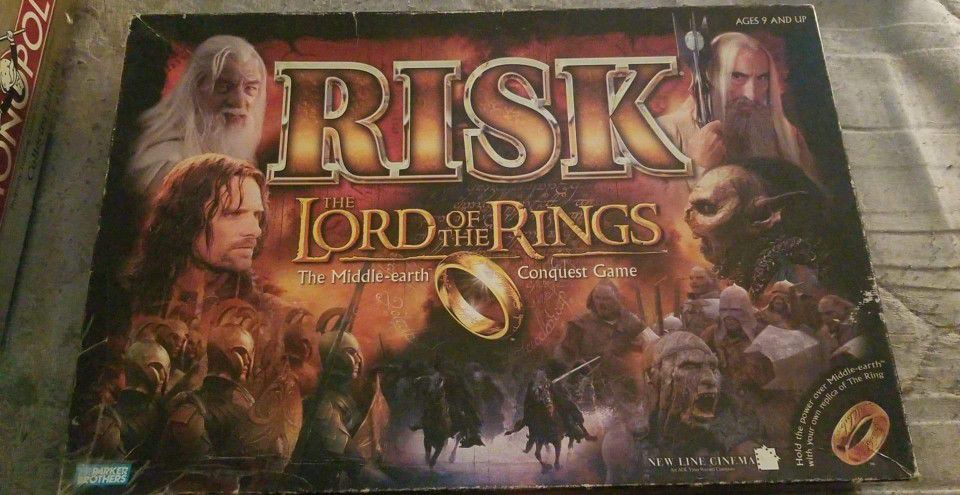 Collector's Edition Lord Of The Rings Risk Game