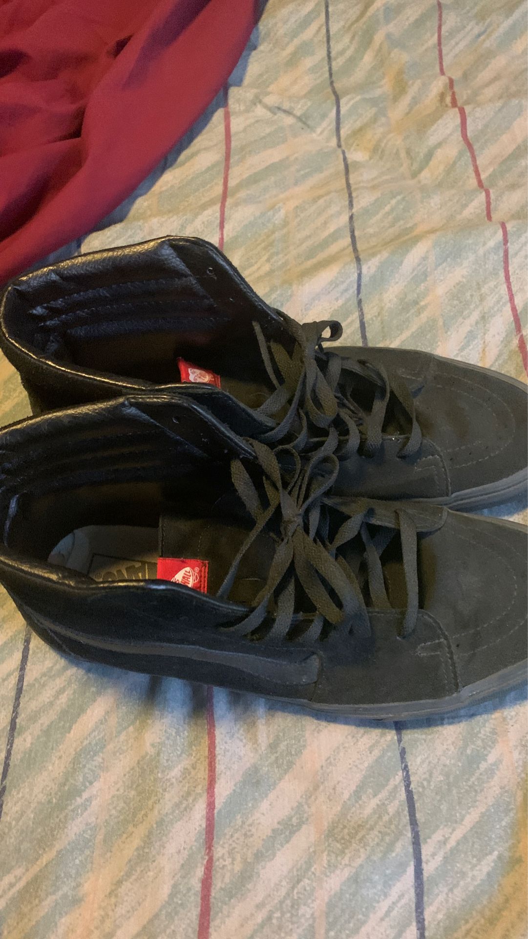Black Vans Sk8-Hi Shoes // Size 13