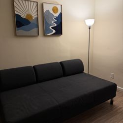 Couch + 2 Pictures + Lamp 