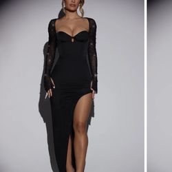 Black Oh Polly Wedding Guest Dress