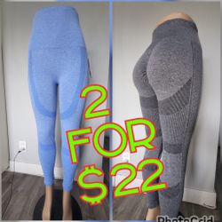 2 For $22 Blue And Grey legging