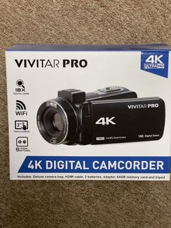 Visitar Pro 4k Video Camcorder