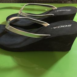 Ladies Silver Sandals 