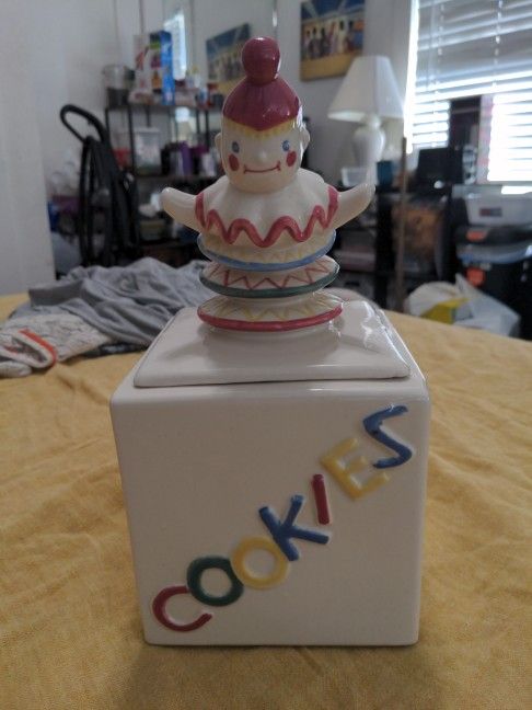 Vintage Ceramic cookie jar-Jack In The Box - Jar no 119 Abingdon USA