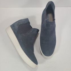 Steve Madden Sultan Chelsea Wedge Sneakers Blue Women's Size 10M