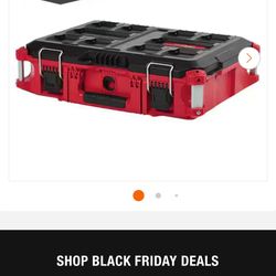 Milwaukee PACKOUT 22 in. Medium Red Tool Box with 75 lbs. Weight Capacity