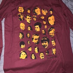 Supreme Faces Tee Burgundy Sz L