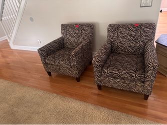 Two accent chairs