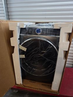GE Stackable Front Load Electric Dryer with Steam and Sanitize Cycle Like Whirlpool - Maytag
