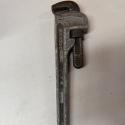 18” Rigid Aluminum Straight Pipe Wrench Plumbing