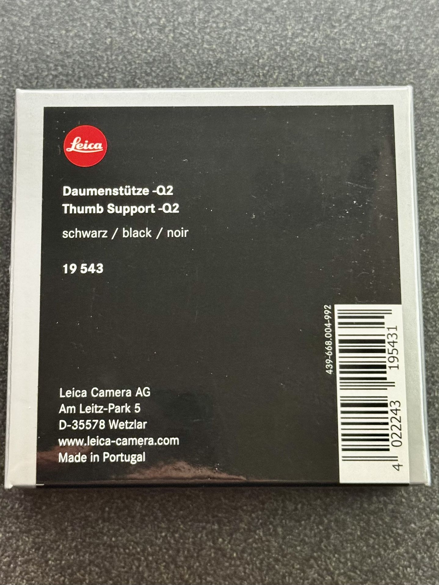 Leica Q2 Thumb Support 19543