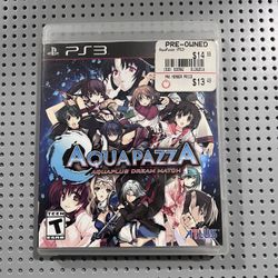 PS3 Aquapazza Aquaplus Dream Match Sony PlayStation 3 Tested Used 