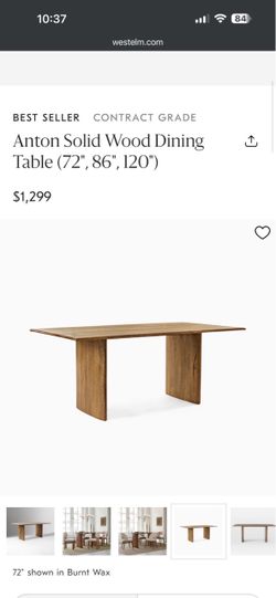 Wood dinning table with bench and 4 chairs